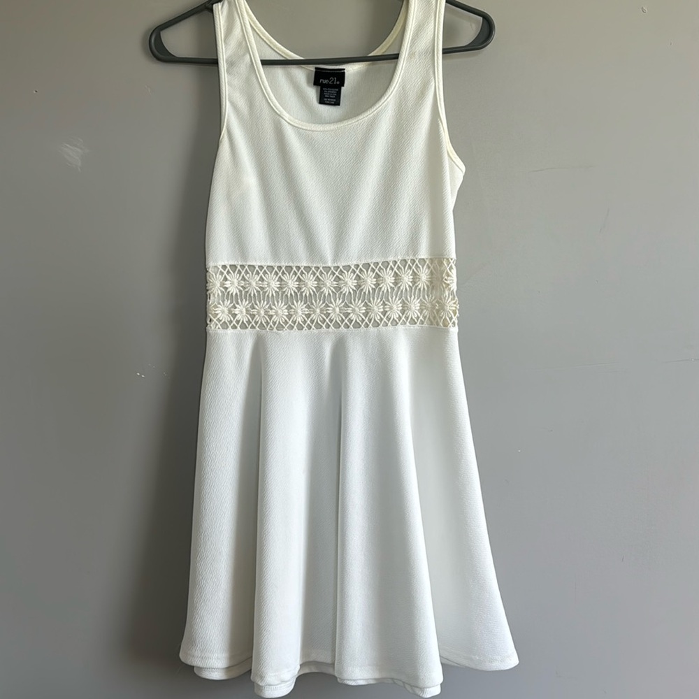 White dress Wedding Bachelorette Summer Dress Floral